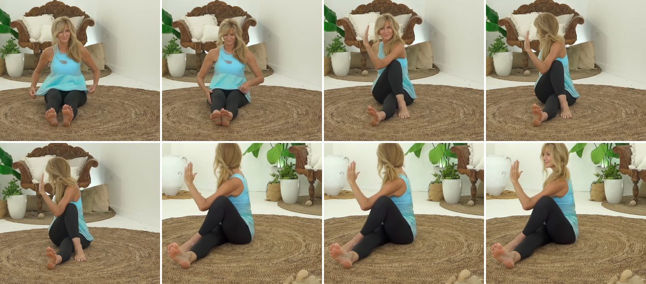 Seated Spinal Twist keyframes