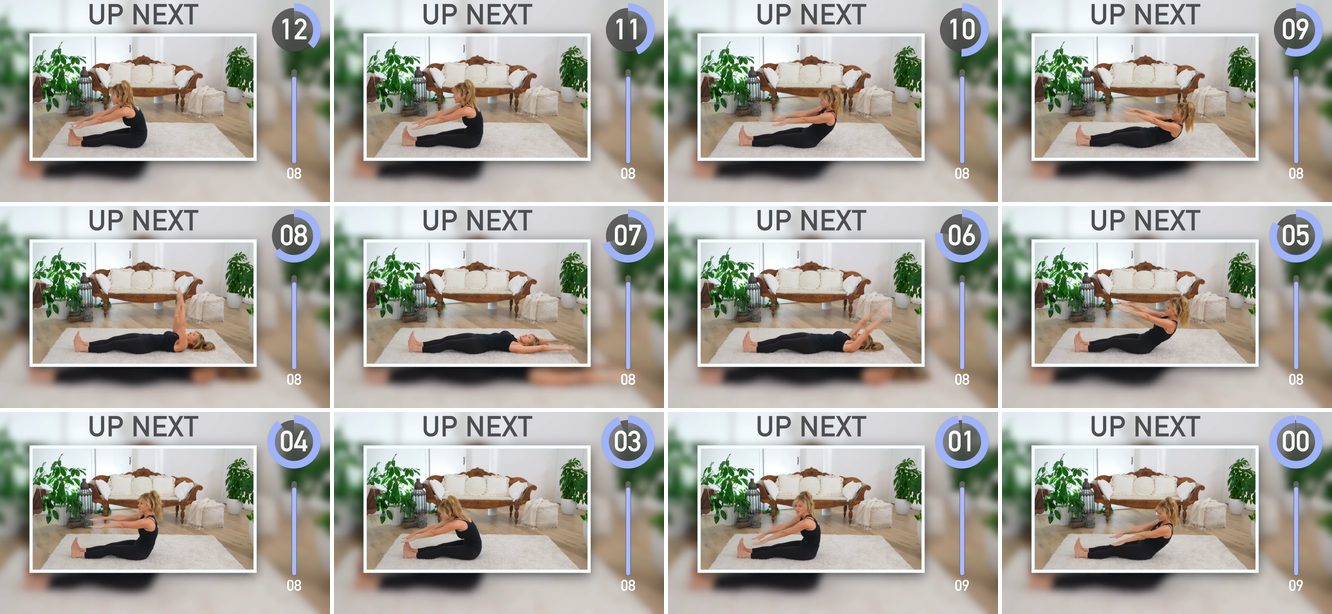 Slow Sit-Up keyframes