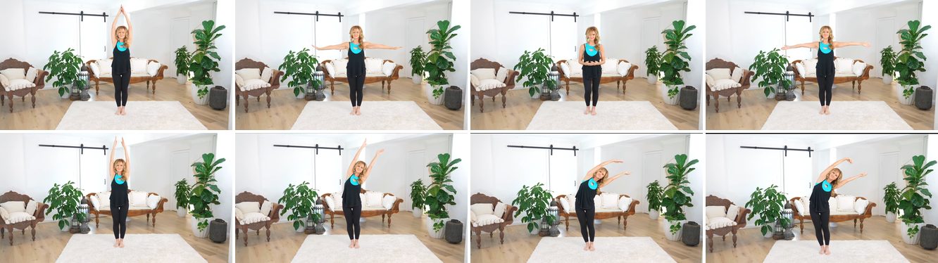 Standing Spinal Full-Range Sequence keyframes