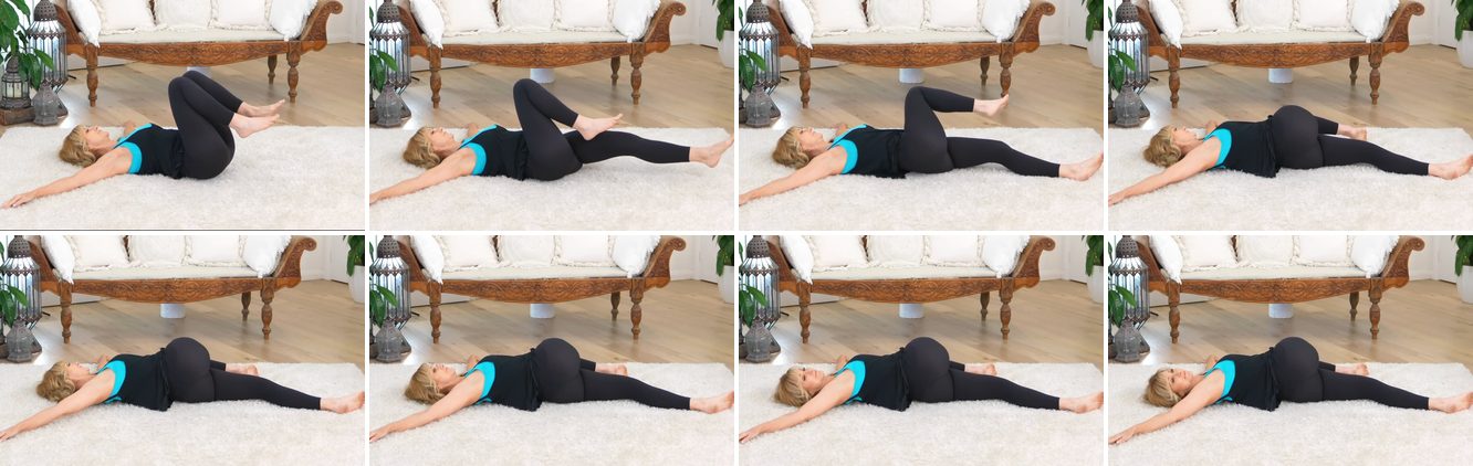 Supine Spinal Twist keyframes
