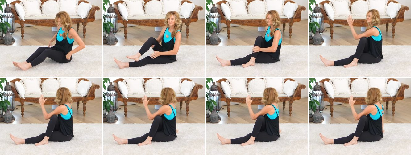 Seated Spinal Twist keyframes
