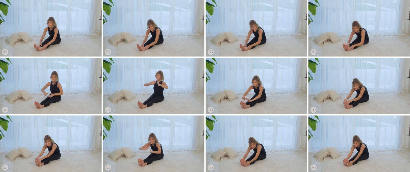 Seated Wide-Leg Forward Fold keyframes
