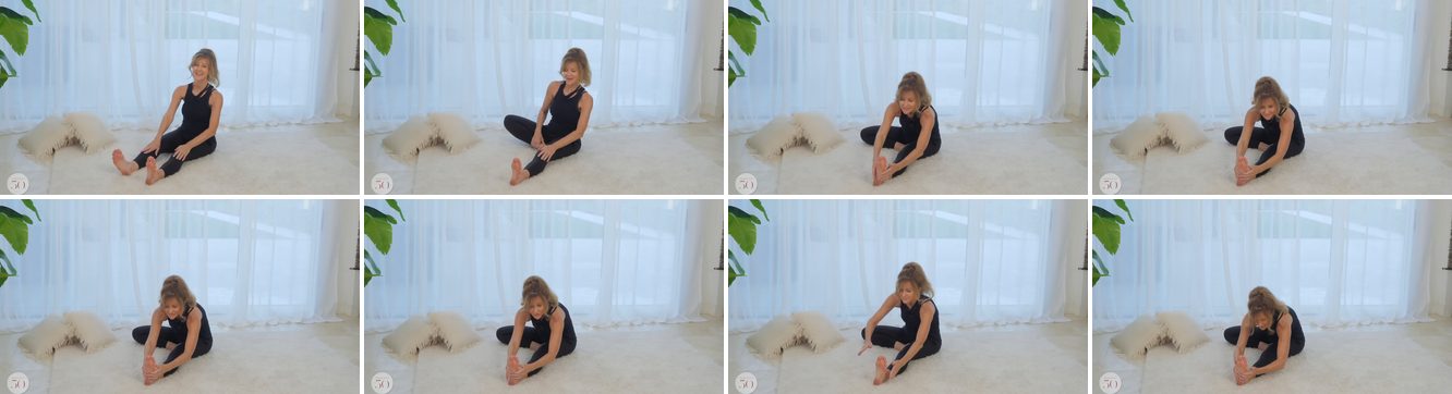 Seated Single-Leg Reach keyframes