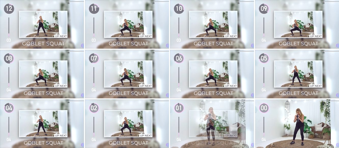 Sumo Squat keyframes