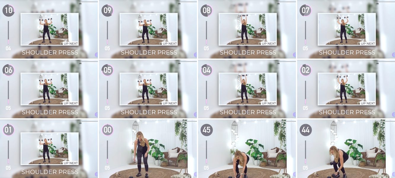 Shoulder Press keyframes