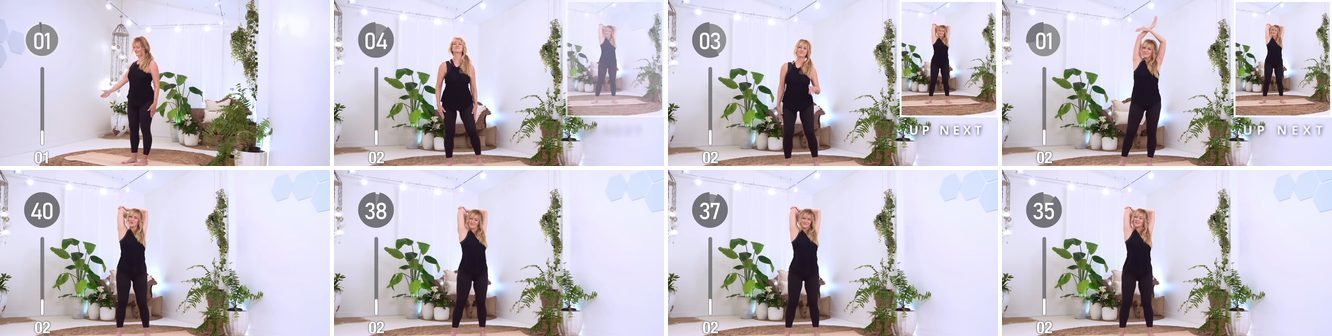 Triceps & Shoulder Stretch keyframes