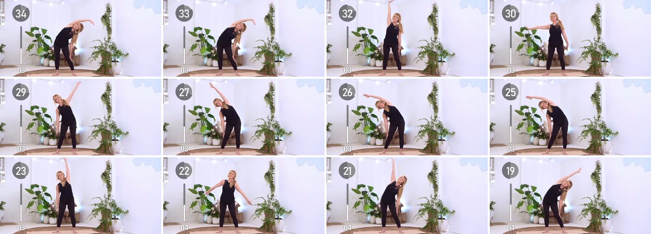 Full Body Side Stretch keyframes