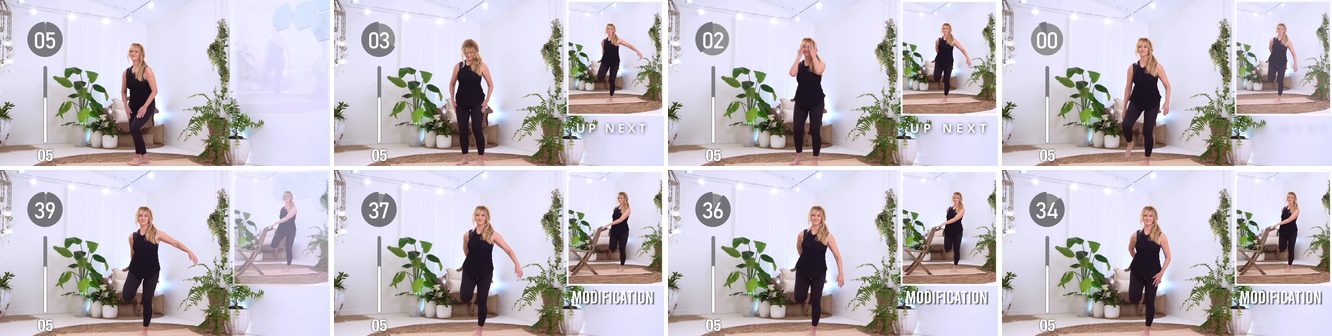 Standing Quad Stretch keyframes