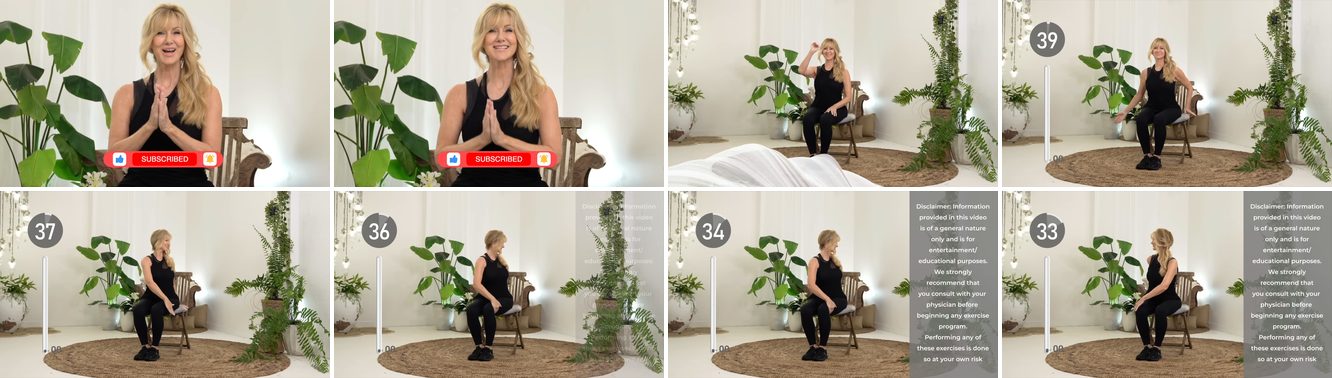 Seated Spine Twist keyframes
