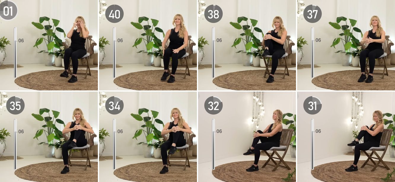 Seated Knee-to-Chest keyframes